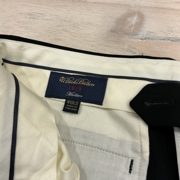 Brooks Brothers Classic Black Dress Pants - Picture 2 of 2